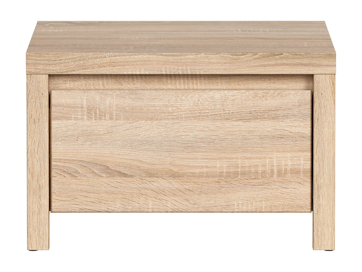 Table de chevet Table de nuit avec tiroir, coloris chêne Sonoma - Longueur 51 x Profondeur 40,5 x Hauteur 33,5 cm