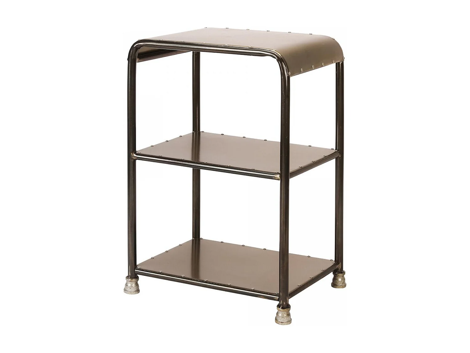 Étagére fait main en metal GALD 3 ETAGES 40x30x60 gris