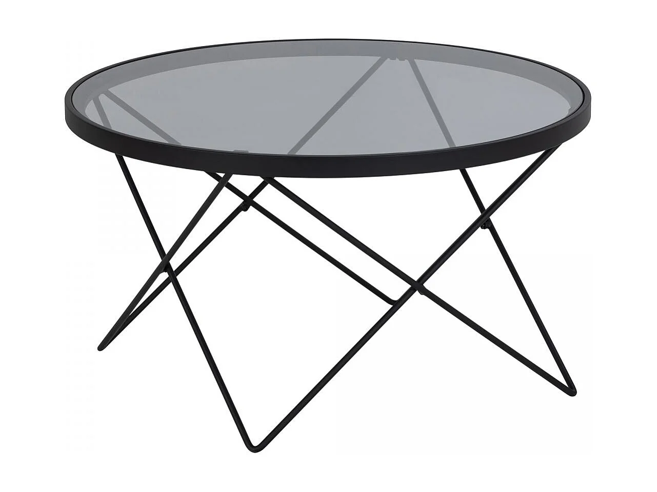 Table basse MOUTUL Gris 80x80x45 en Acier