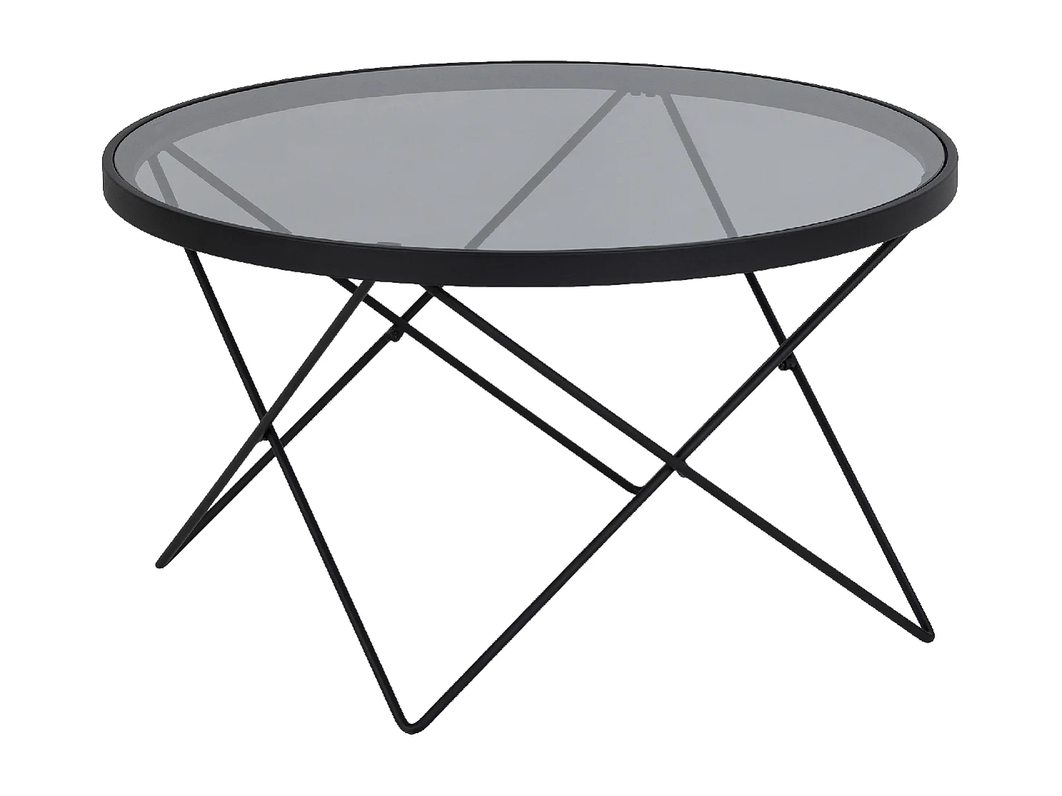 Table basse MOUTUL Gris 80x80x45 en Acier