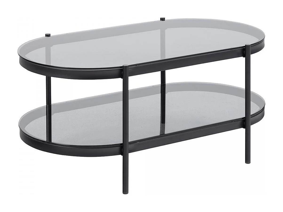 Table basse NIKA Gris 95x50x42 en Acier