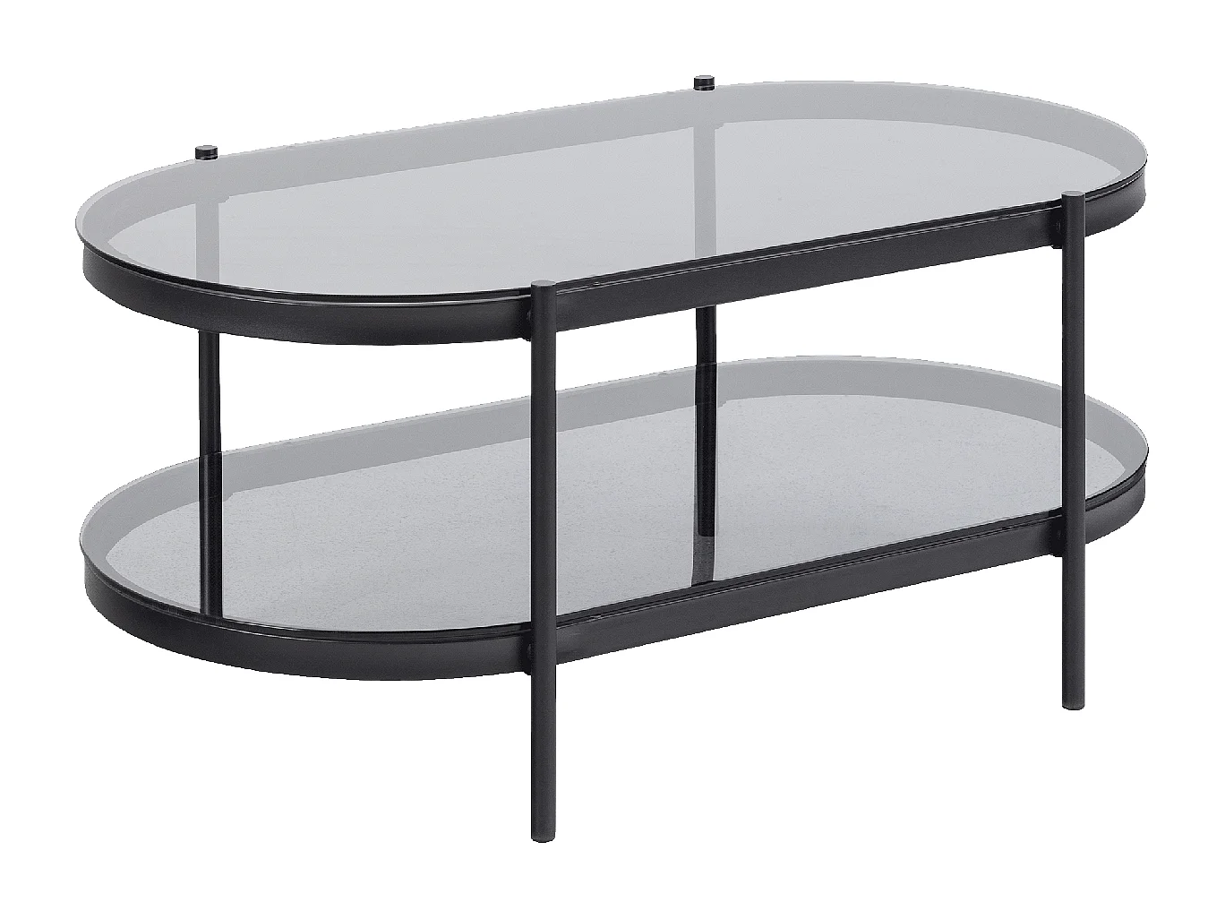 Table basse NIKA Gris 95x50x42 en Acier