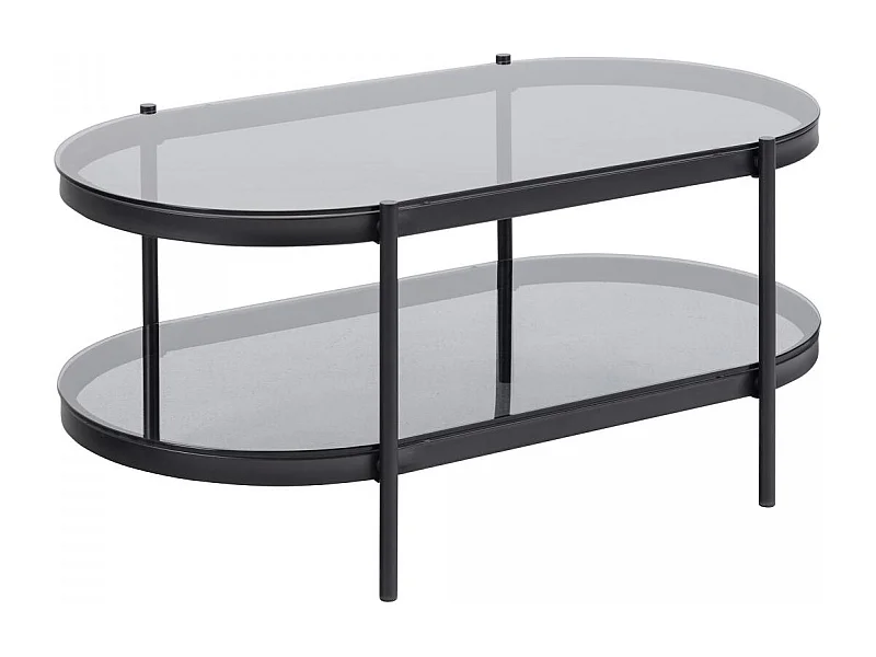 Table basse NIKA Gris 95x50x42 en Acier