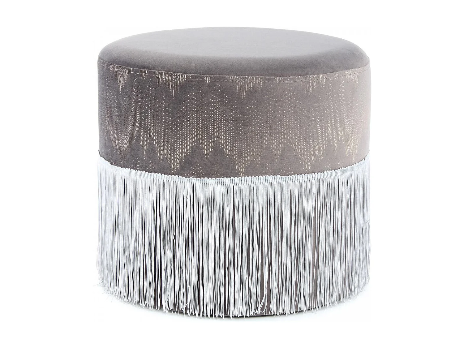 Tabouret semi artisanal ZAJA 41x41x39 gris