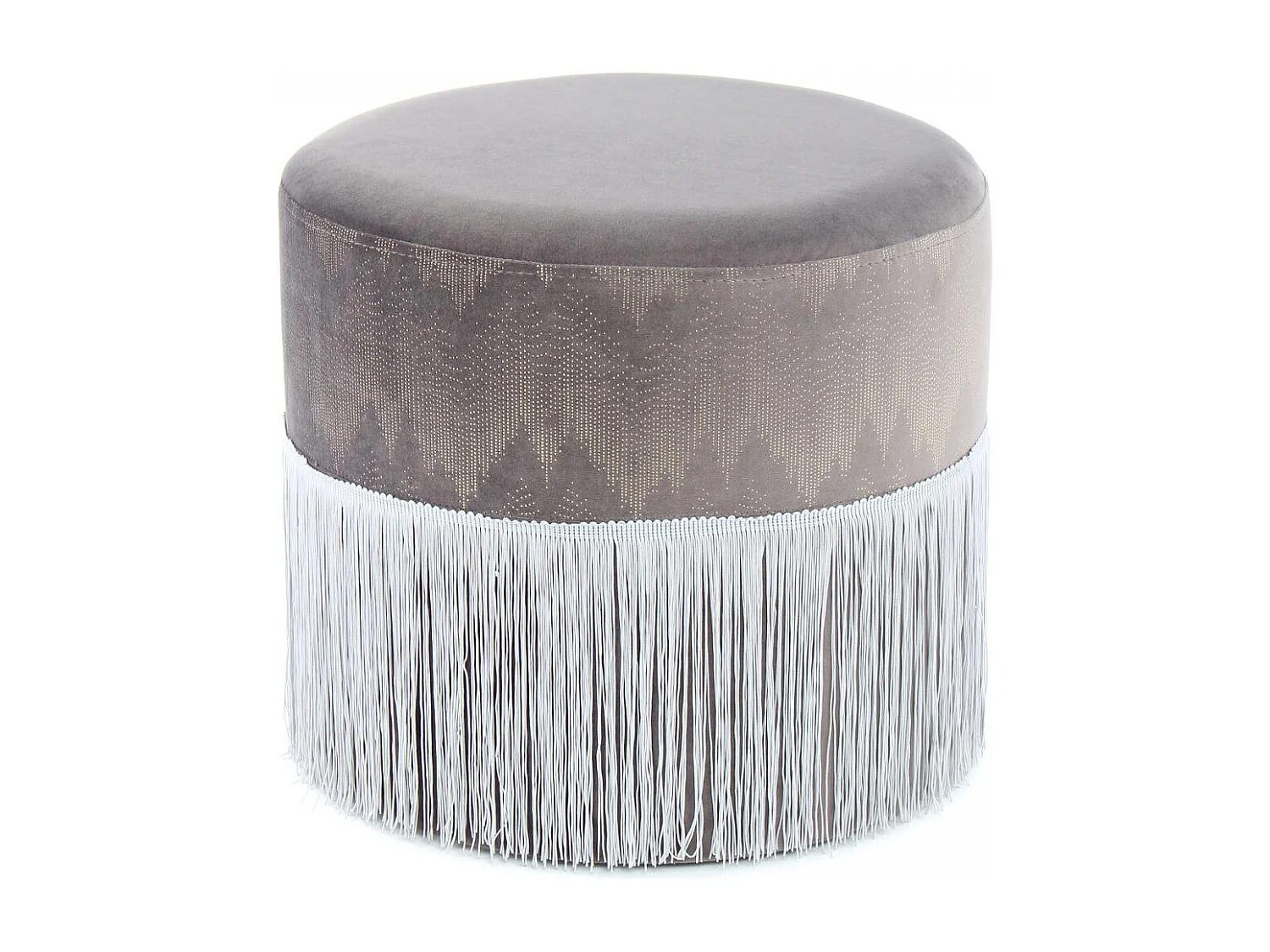Tabouret semi artisanal ZAJA 41x41x39 gris