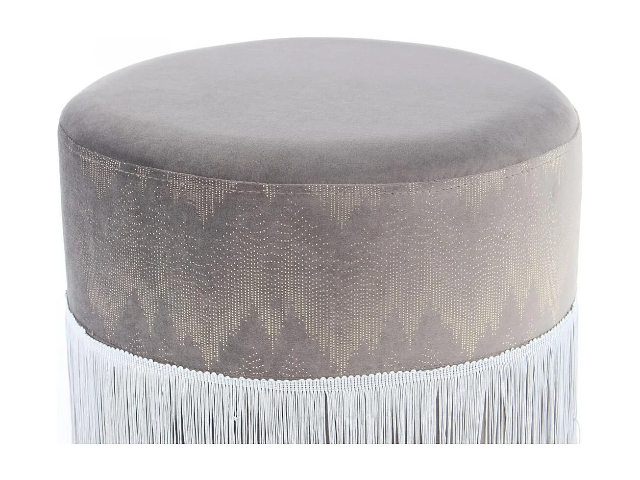 Tabouret semi artisanal ZAJA 41x41x39 gris