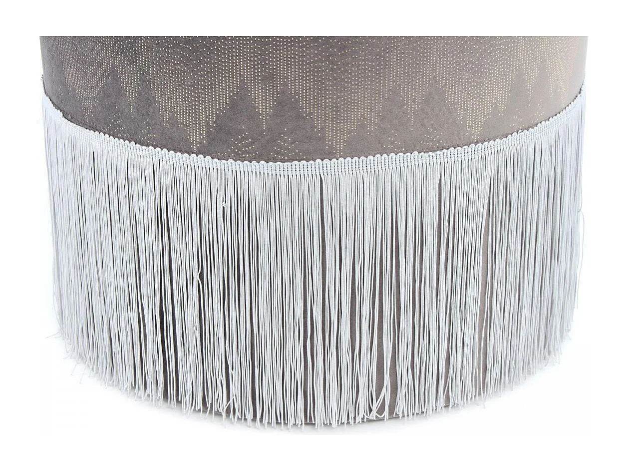 Tabouret semi artisanal ZAJA 41x41x39 gris