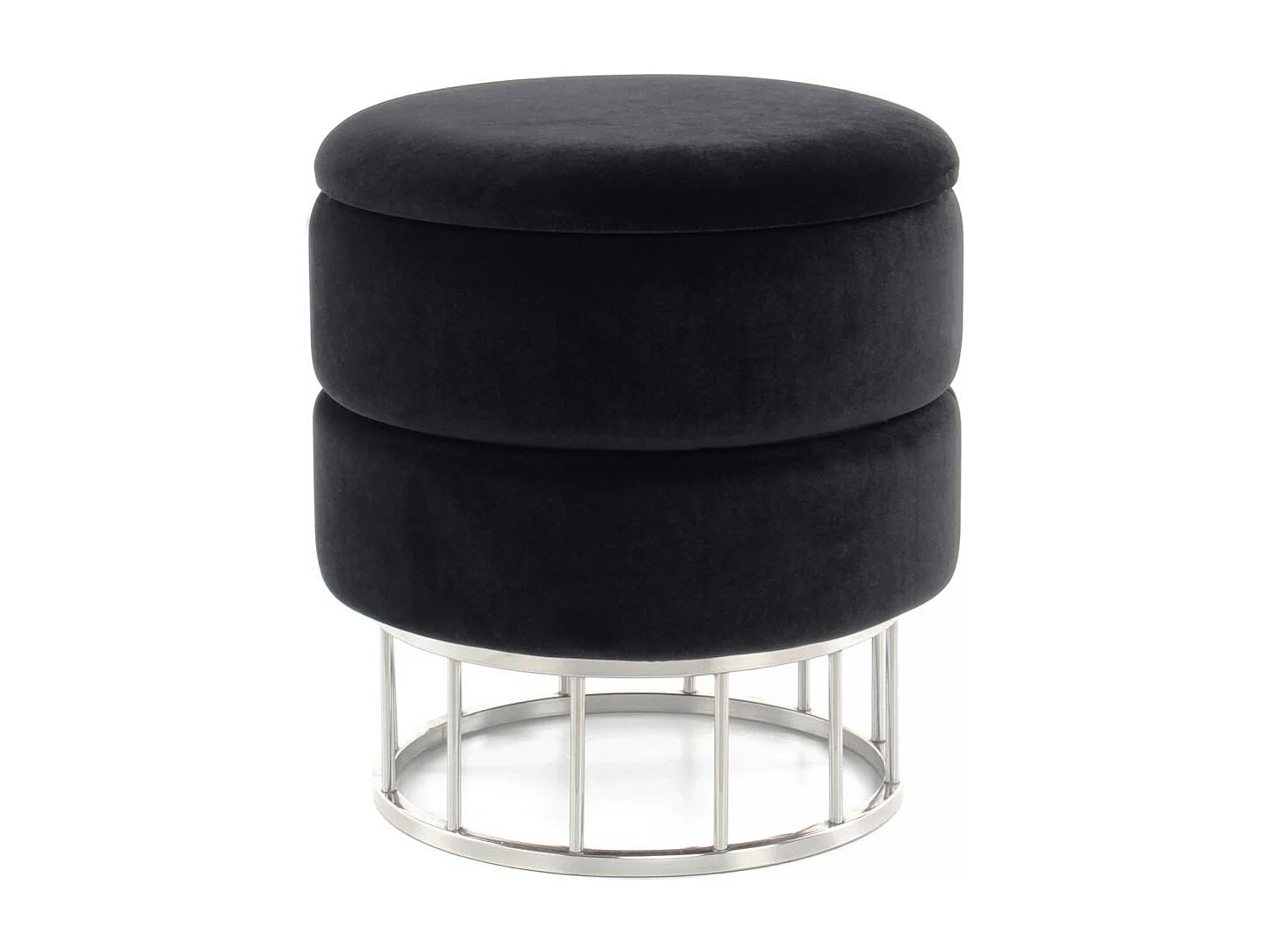 Tabouret semi artisanal ZASE 37,5x37,5x41 noir