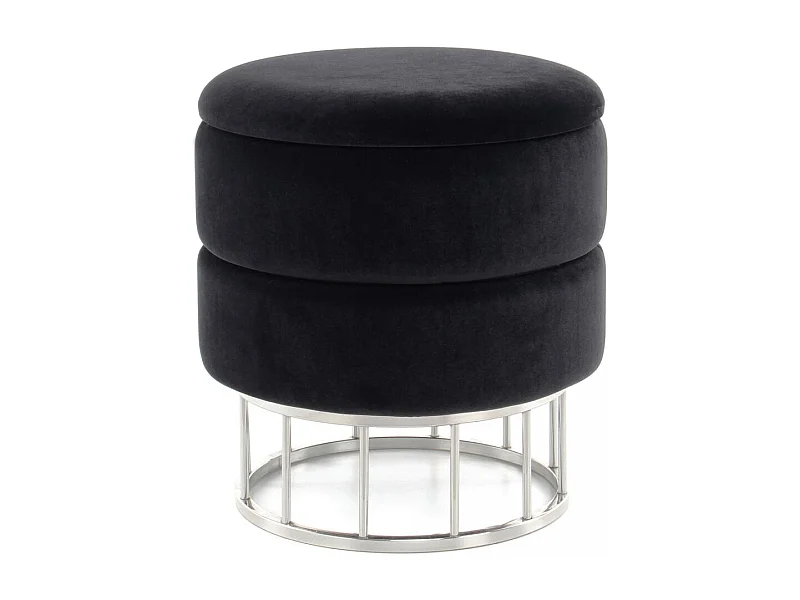 Tabouret semi artisanal ZASE 37,5x37,5x41 noir