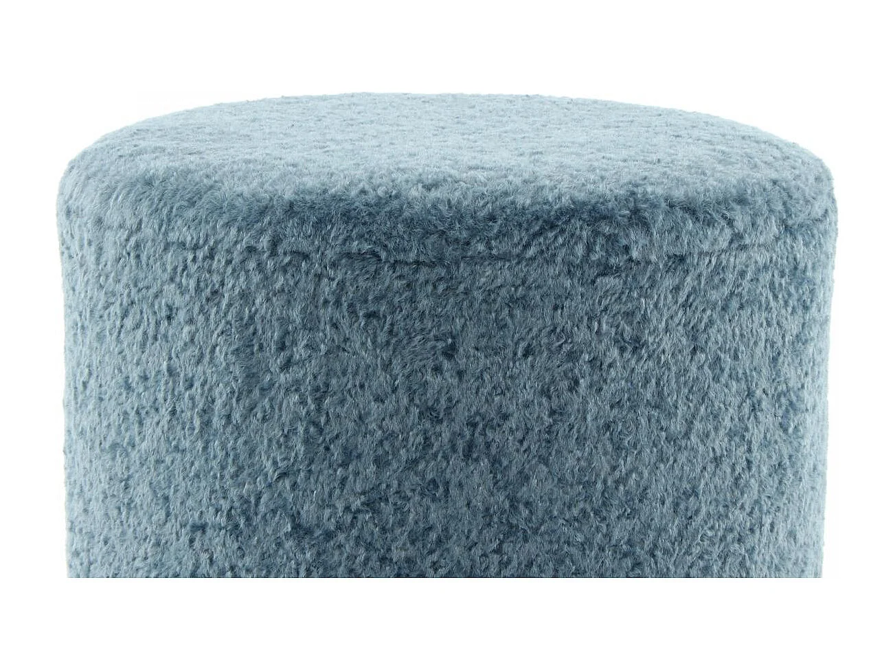 Tabouret semi artisanal ZARAM 35x35x35 bleu et noir