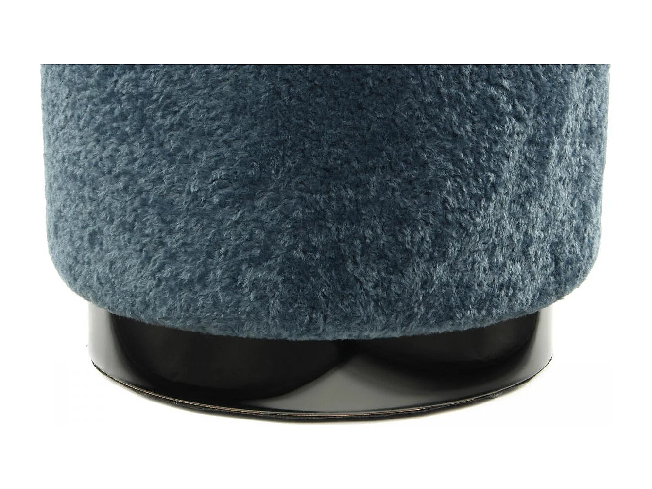 Tabouret semi artisanal ZARAM 35x35x35 bleu et noir