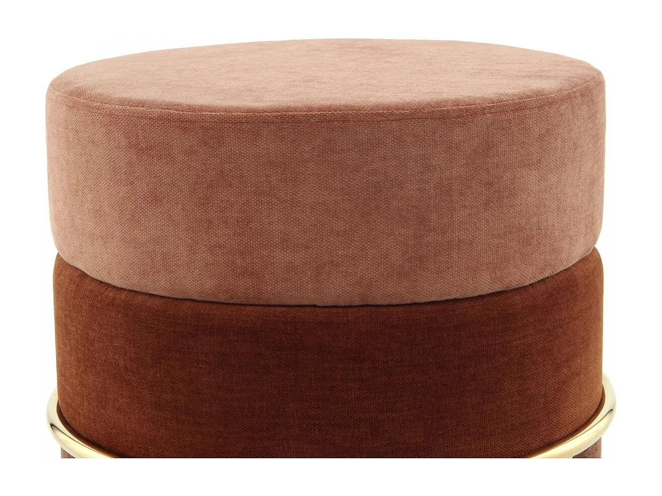 Tabouret semi artisanal ZAVA 48,5x48,5x46 terra