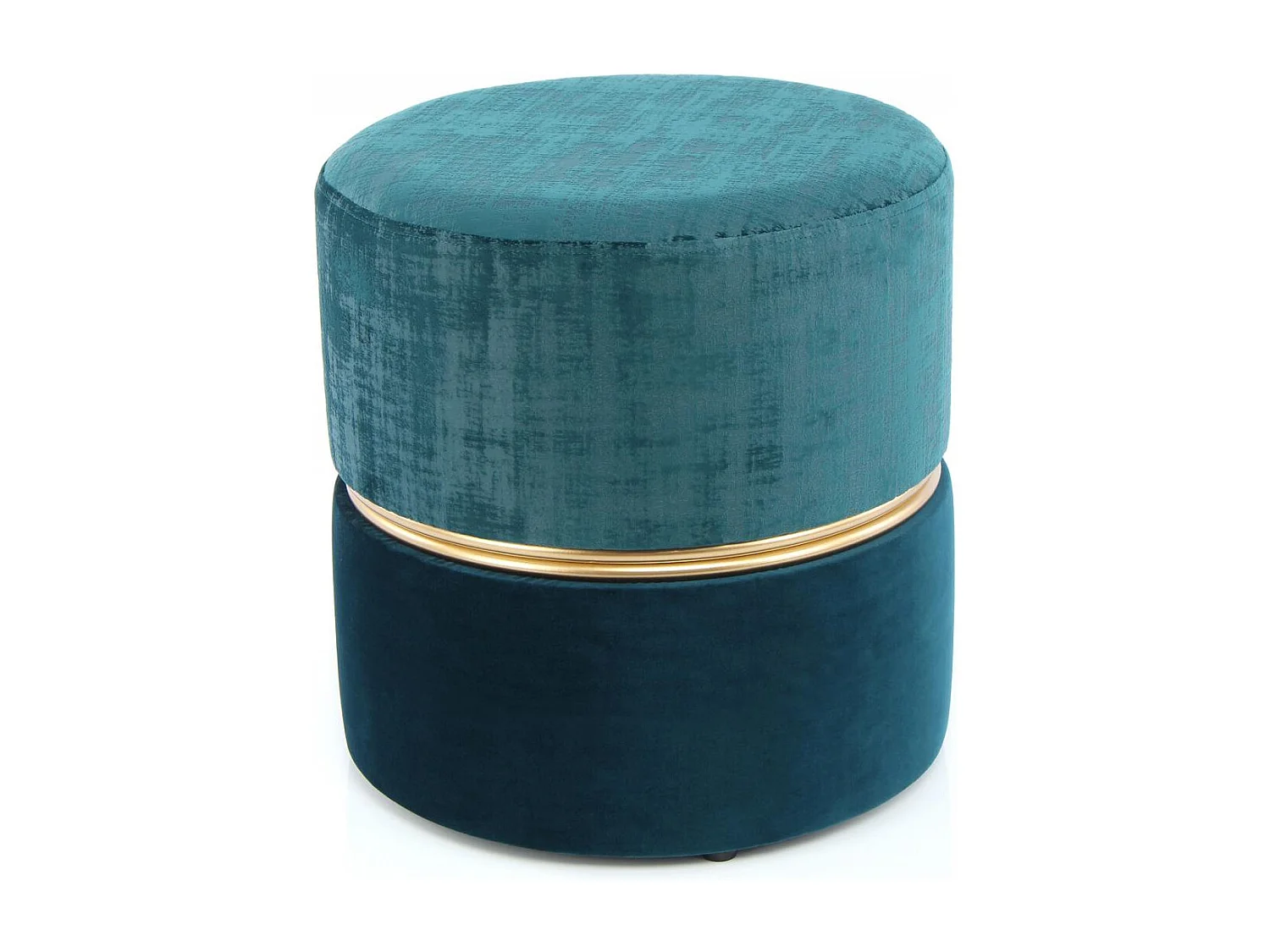 Tabouret semi artisanal ZAHA 40x40x40 essence et vert foncé