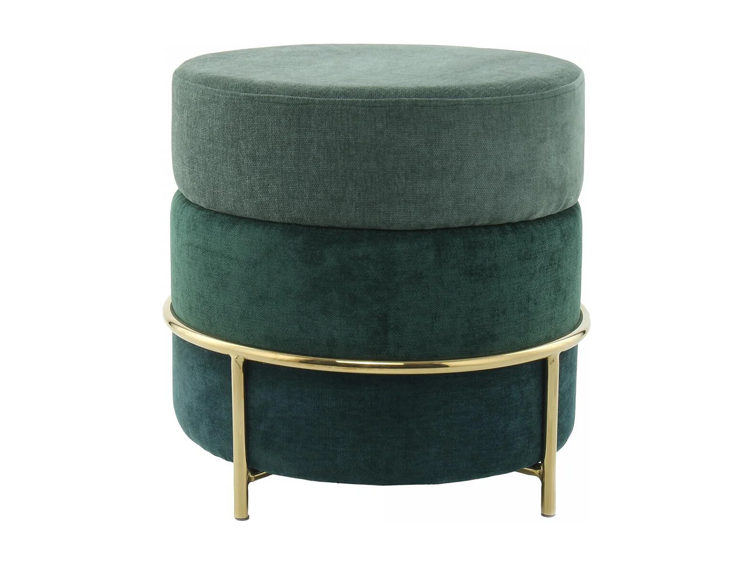 Tabouret semi artisanal ZAVA 48,5x48,5x46 vert