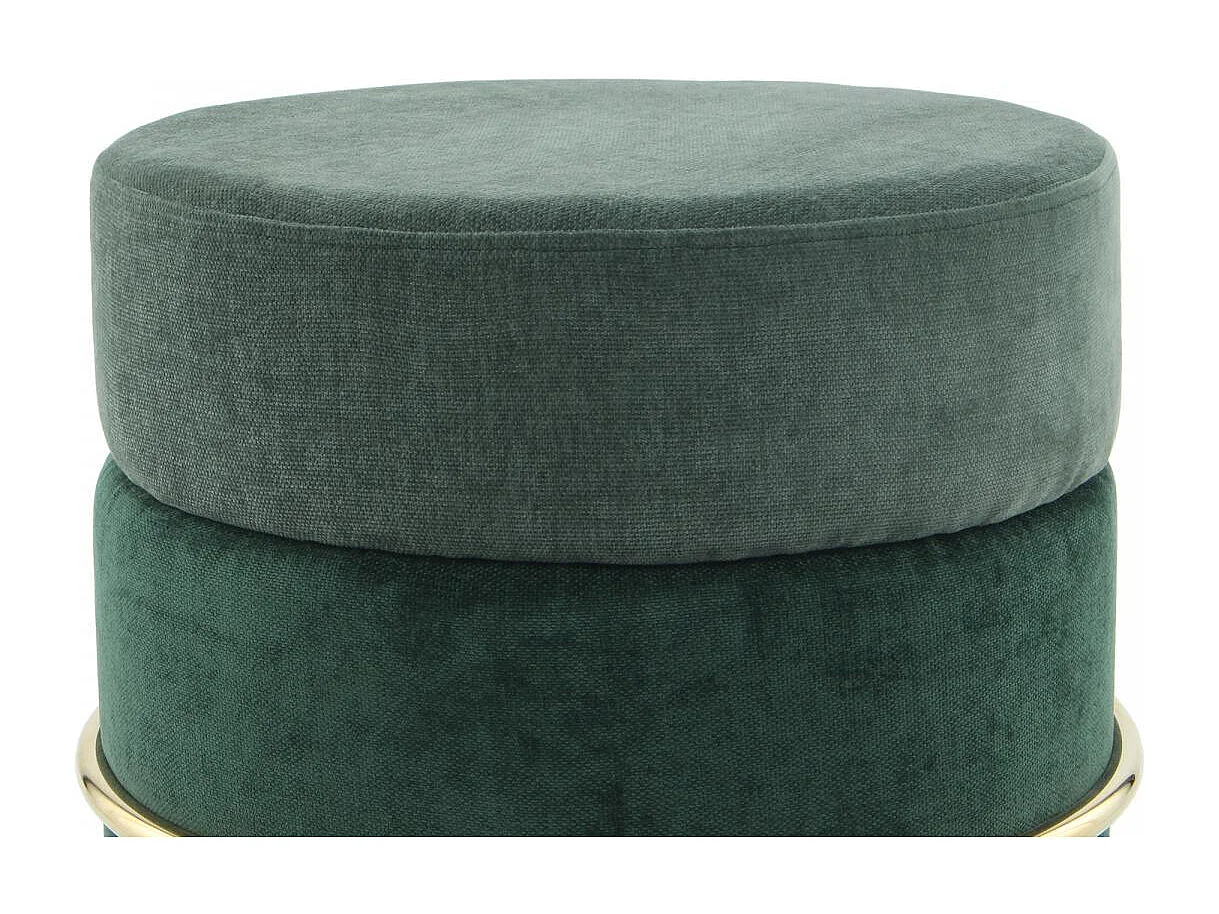 Tabouret semi artisanal ZAVA 48,5x48,5x46 vert