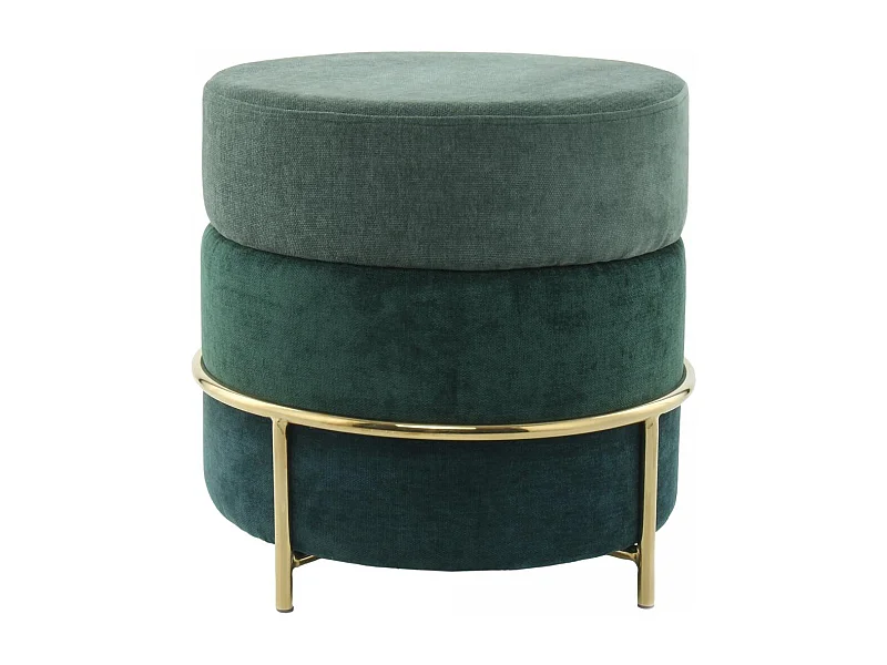 Tabouret semi artisanal ZAVA 48,5x48,5x46 vert