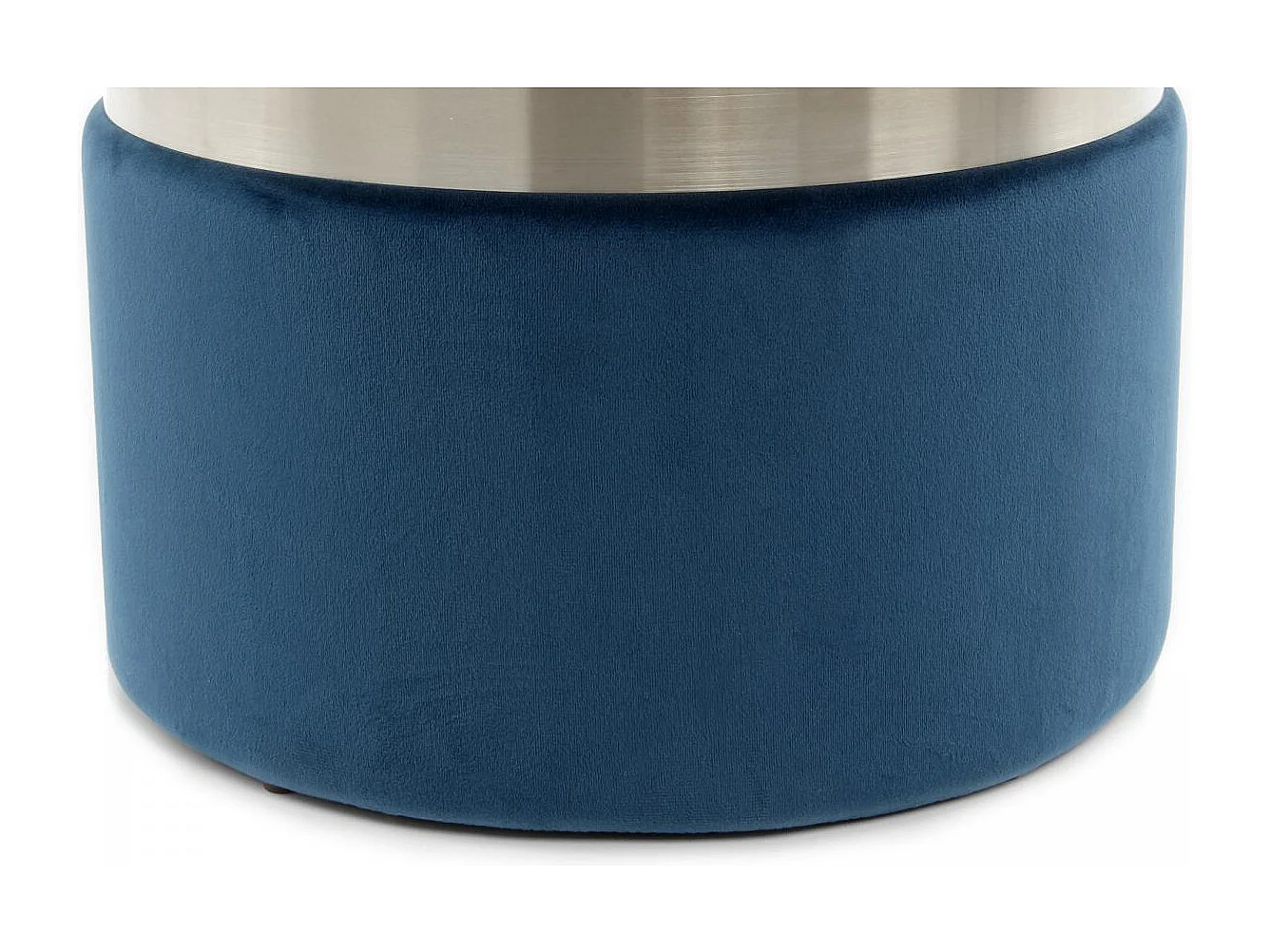 Tabouret semi artisanal LOT DE 2 ZATE 31x31 bleu clair et gris