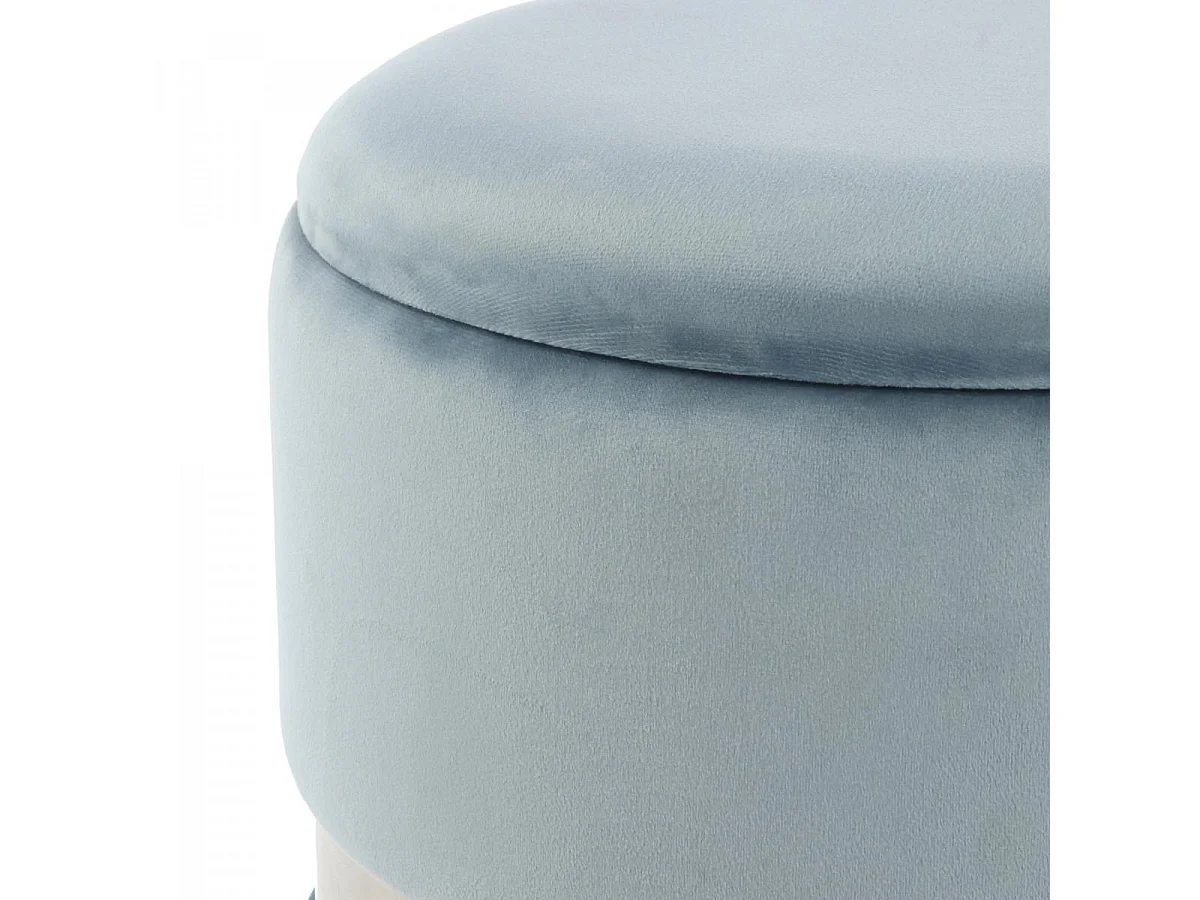 Tabouret semi artisanal LOT DE 2 ZATE 31x31 bleu clair et gris