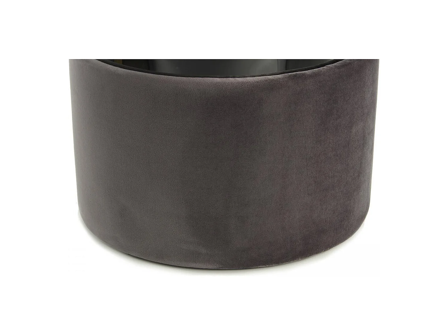 Tabouret semi artisanal ZASA 35x35x46 gris clair et noir