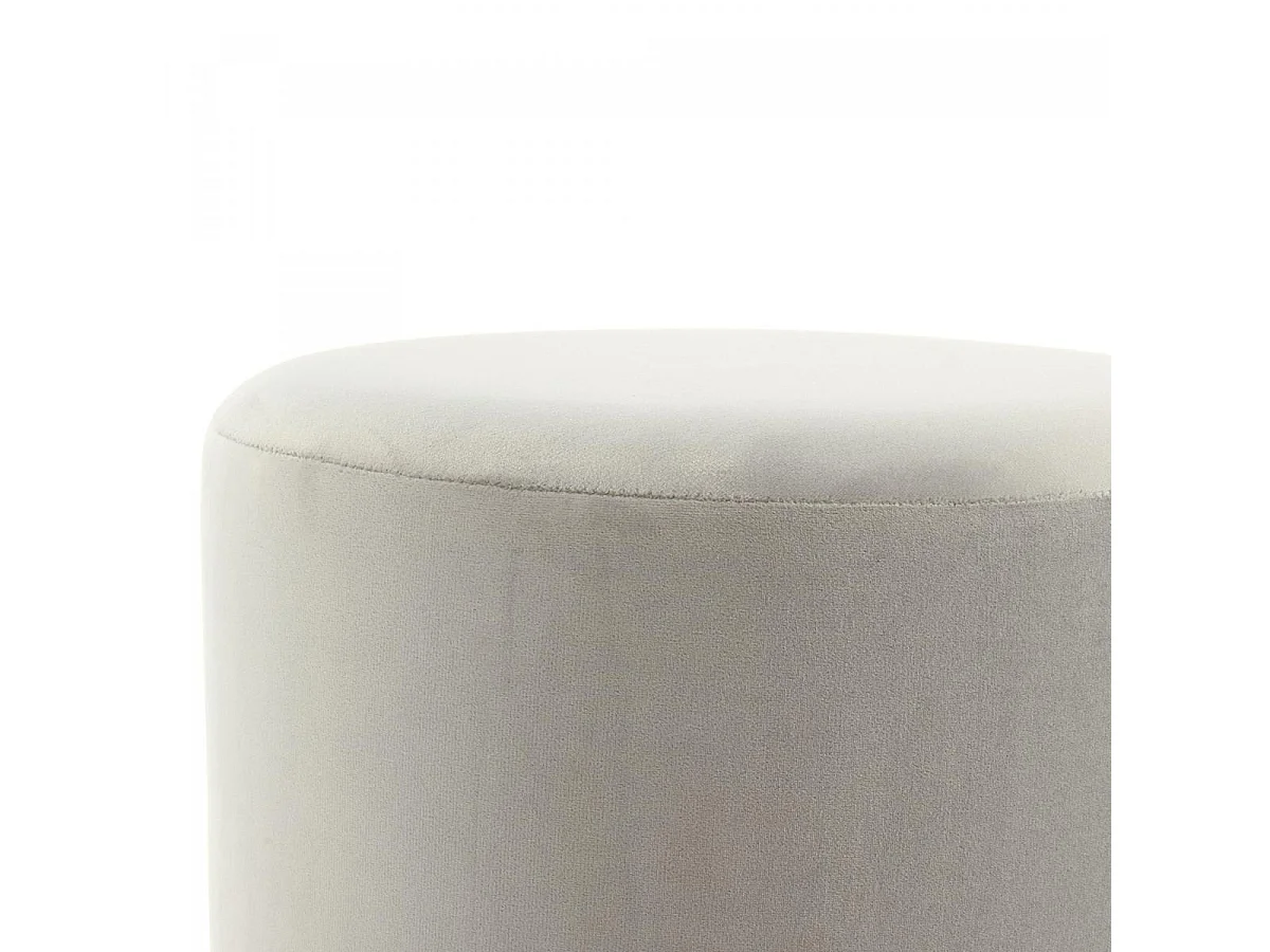 Tabouret semi artisanal ZASA 35x35x46 gris clair et noir