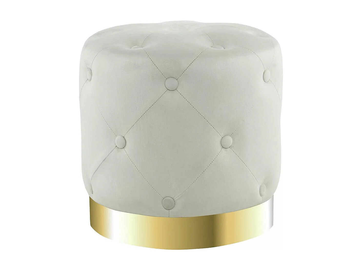 Tabouret semi artisanal ZAJE 40x40x40 crème