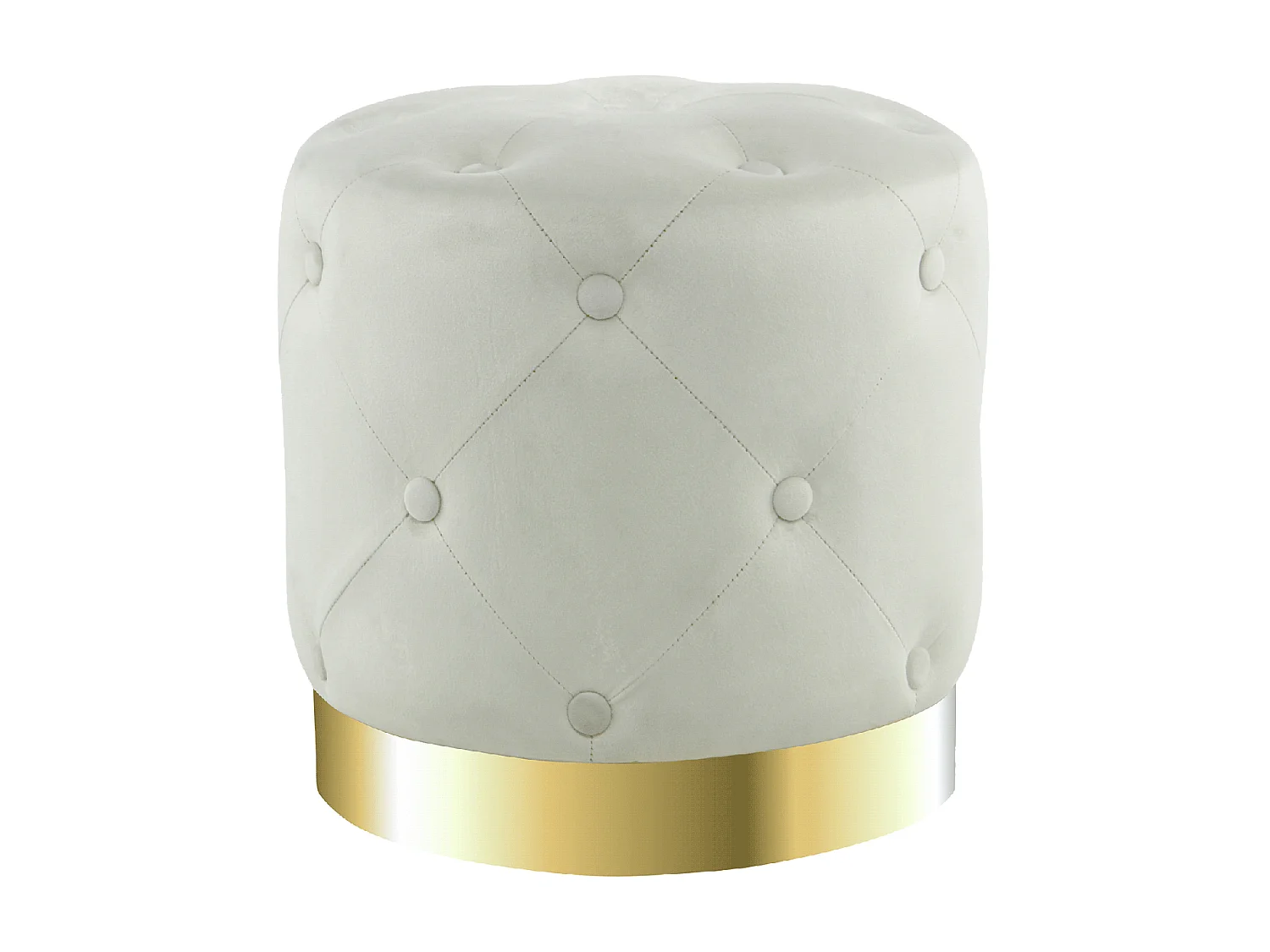 Tabouret semi artisanal ZAJE 40x40x40 crème