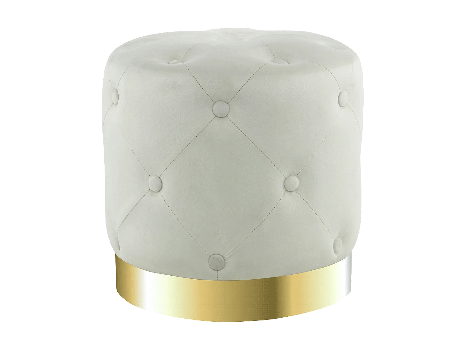 Tabouret semi artisanal ZAJE 40x40x40 crème