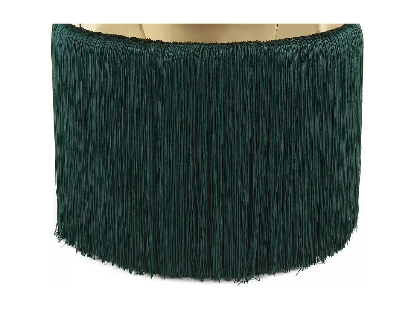 Tabouret semi artisanal ZALE 38x38x45 vert et or