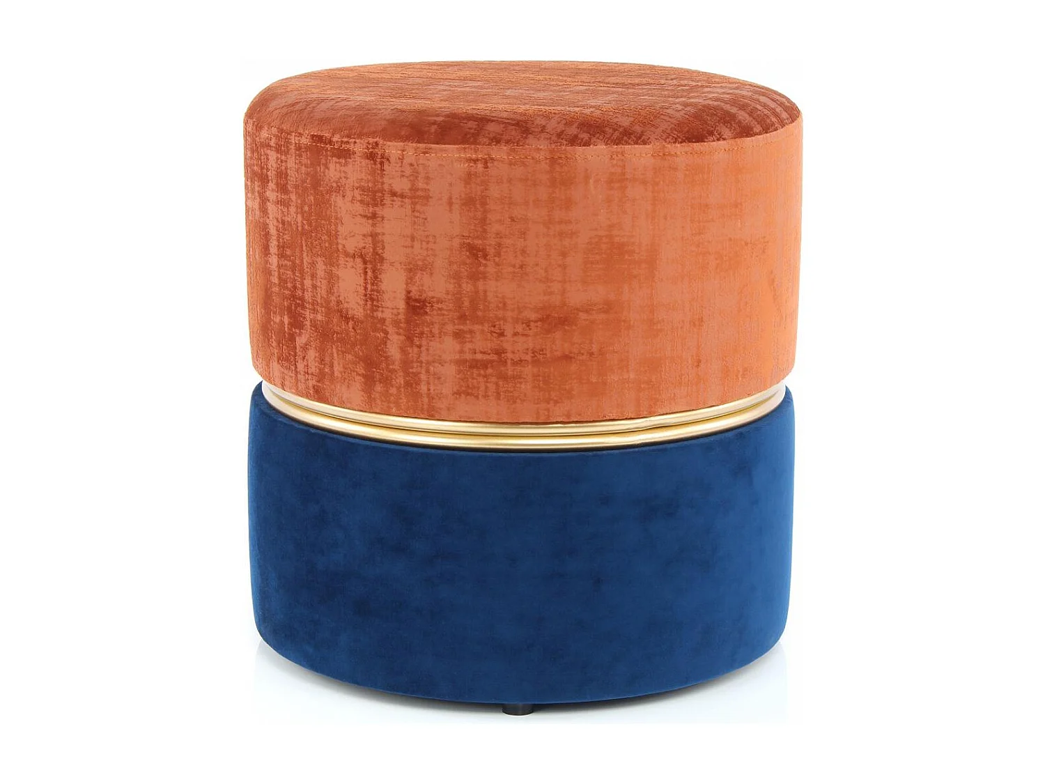 Tabouret semi artisanal ZAHA 40x40x40 terra et brun