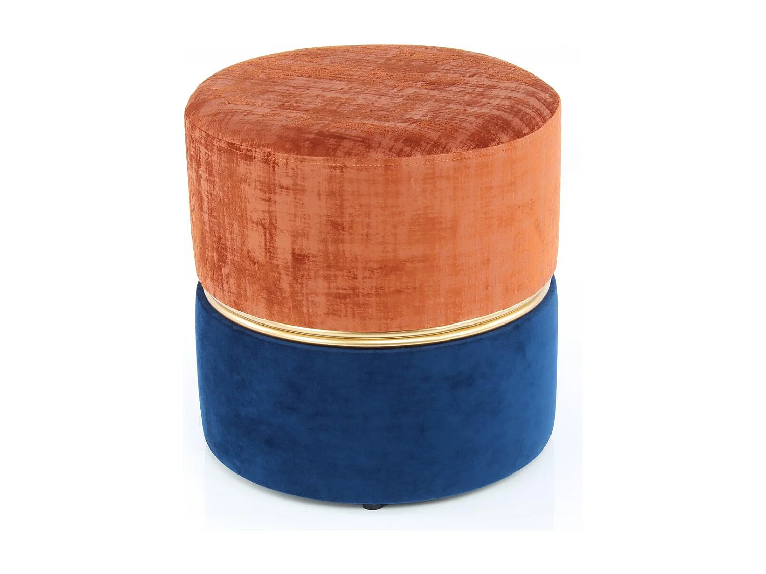 Tabouret semi artisanal ZAHA 40x40x40 terra et brun