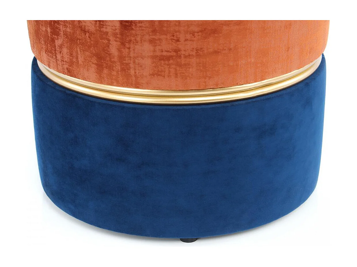 Tabouret semi artisanal ZAHA 40x40x40 terra et brun