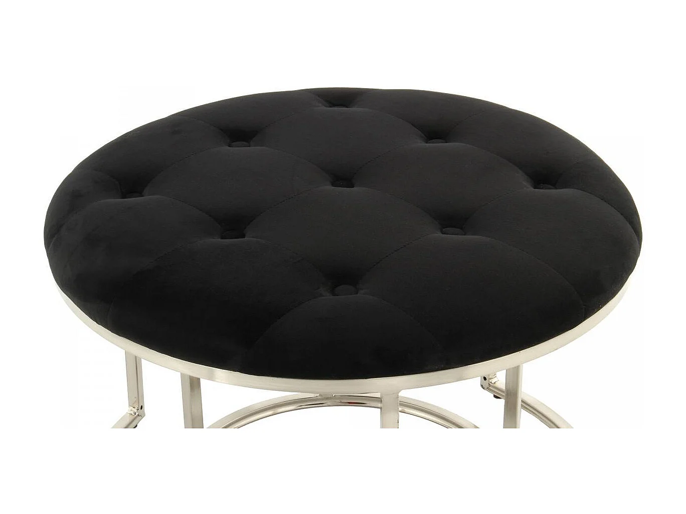 Tabouret semi artisanal LOT DE 2 ZADA 40/60x40/60x32/41 noir et gris