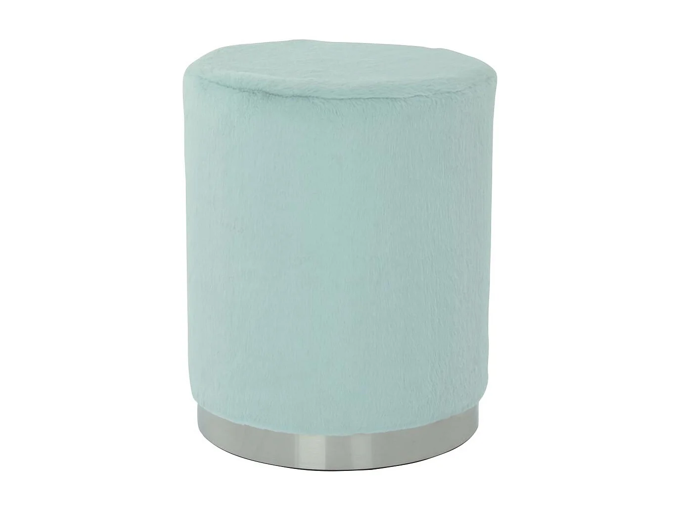 Tabouret semi artisanal ZAGE 36x36x44 bleu clair