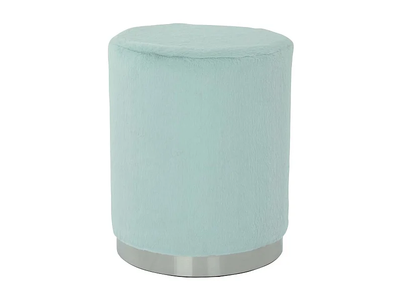 Tabouret semi artisanal ZAGE 36x36x44 bleu clair