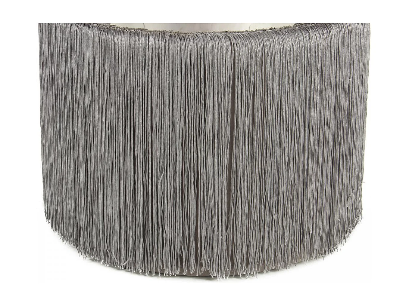 Tabouret semi artisanal ZALE 38x38x45 gris clair et gris foncé