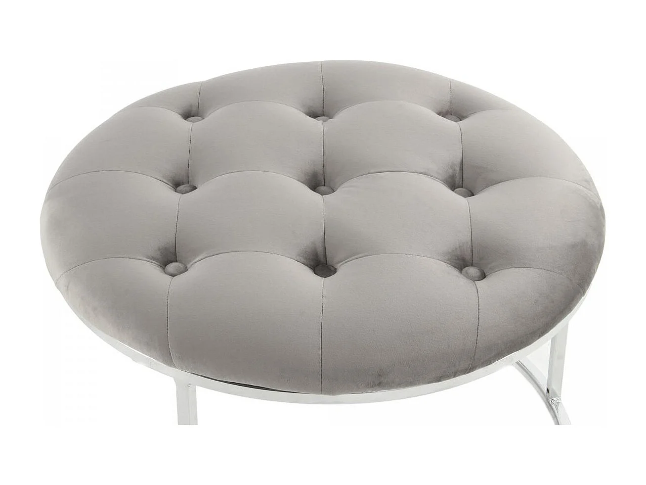 Tabouret semi artisanal LOT DE 2 ZADA 40x40 gris clair et gris foncé