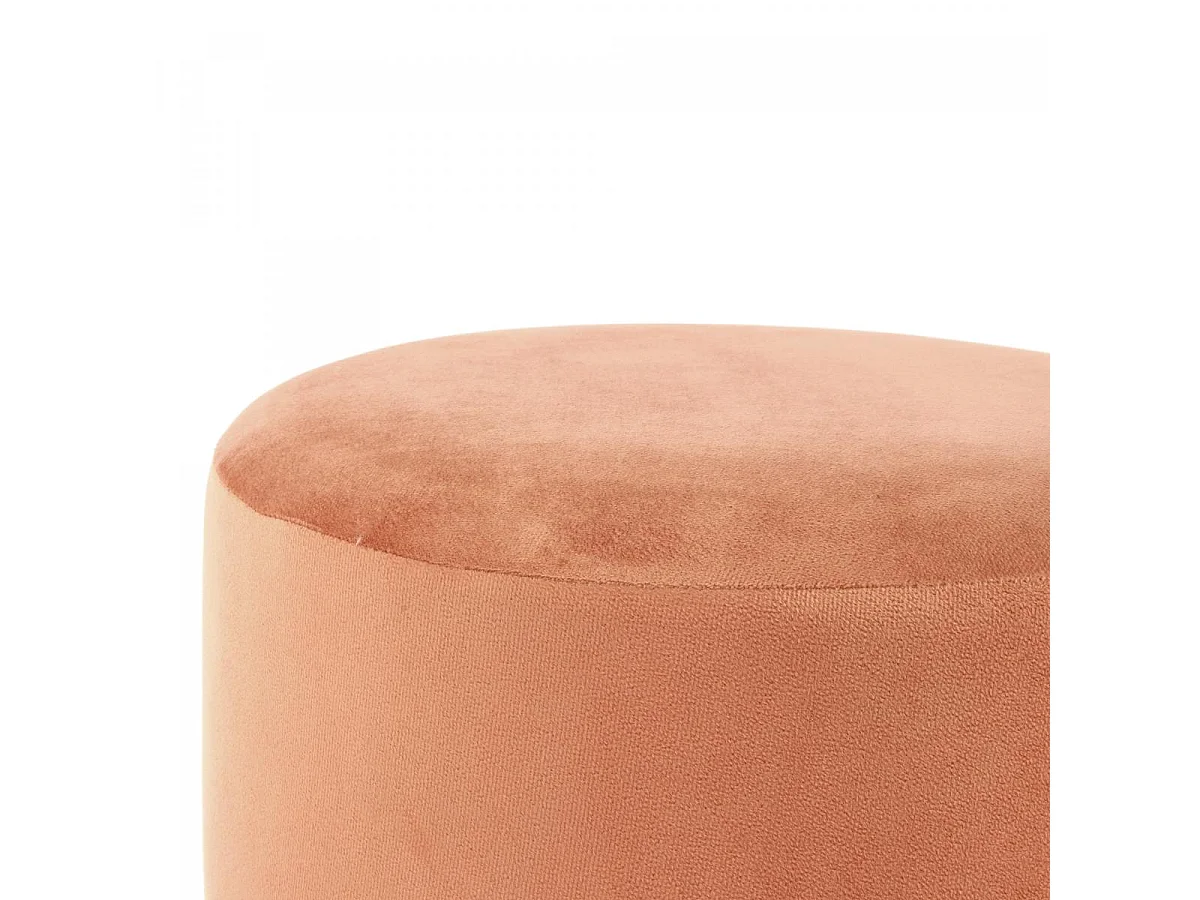 Tabouret semi artisanal ZASA 35x35x46 terra et ros