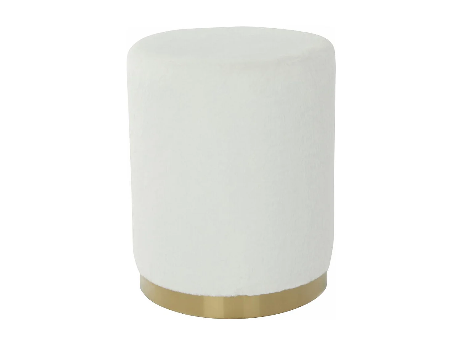 Tabouret semi artisanal ZAFE 36x36x44 blanc