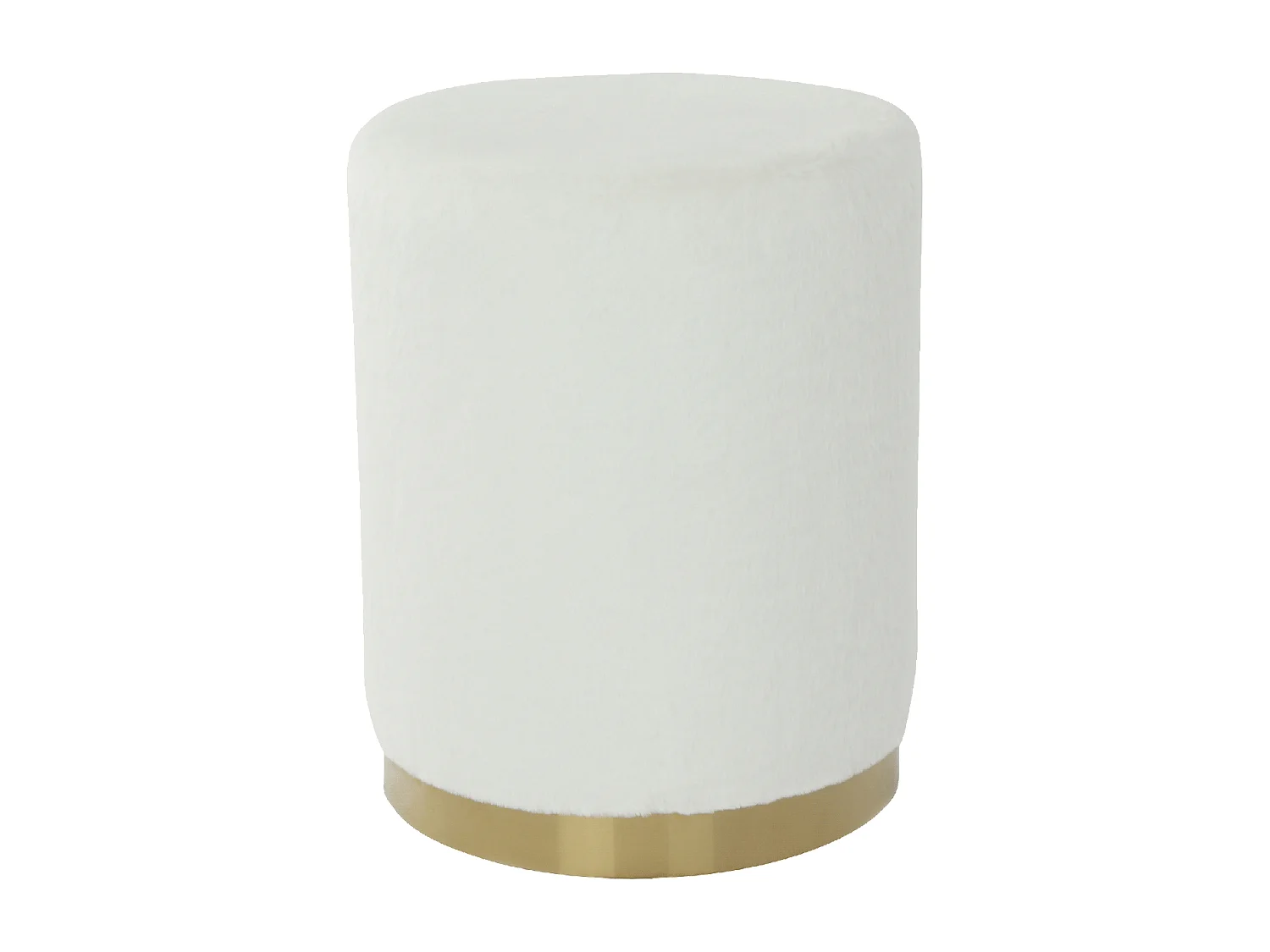 Tabouret semi artisanal ZAFE 36x36x44 blanc