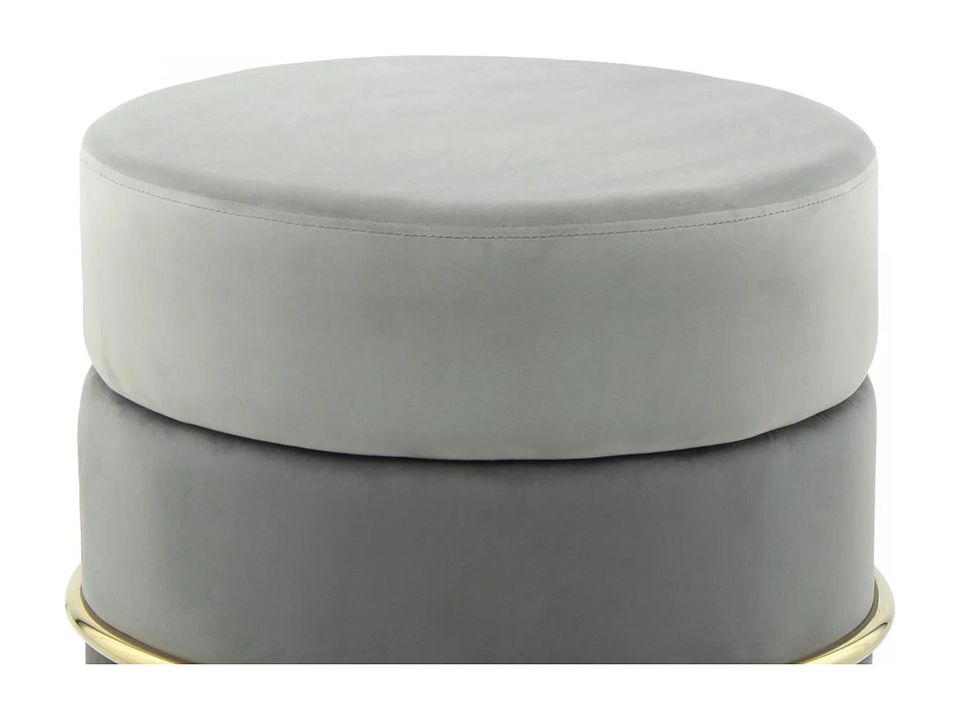 Tabouret semi artisanal ZATA 48,5x48,5x46 gris