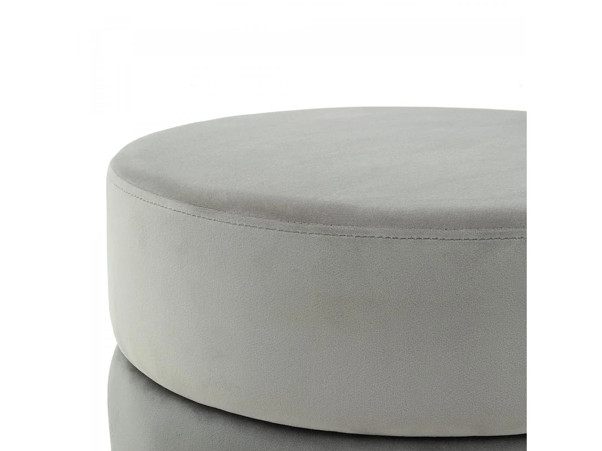 Tabouret semi artisanal ZATA 48,5x48,5x46 gris