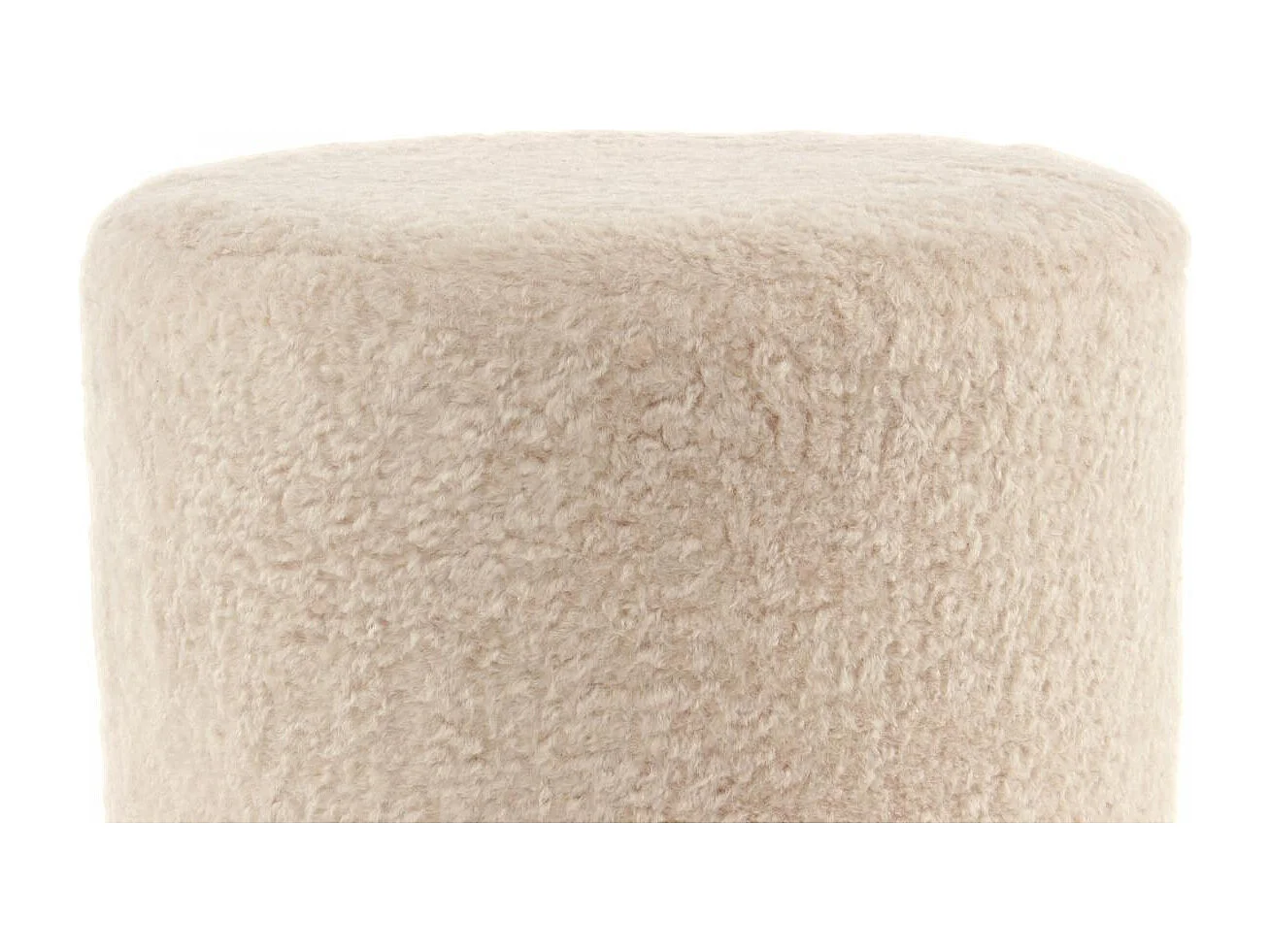 Tabouret semi artisanal ZARAM 35x35x35 ivoire et or