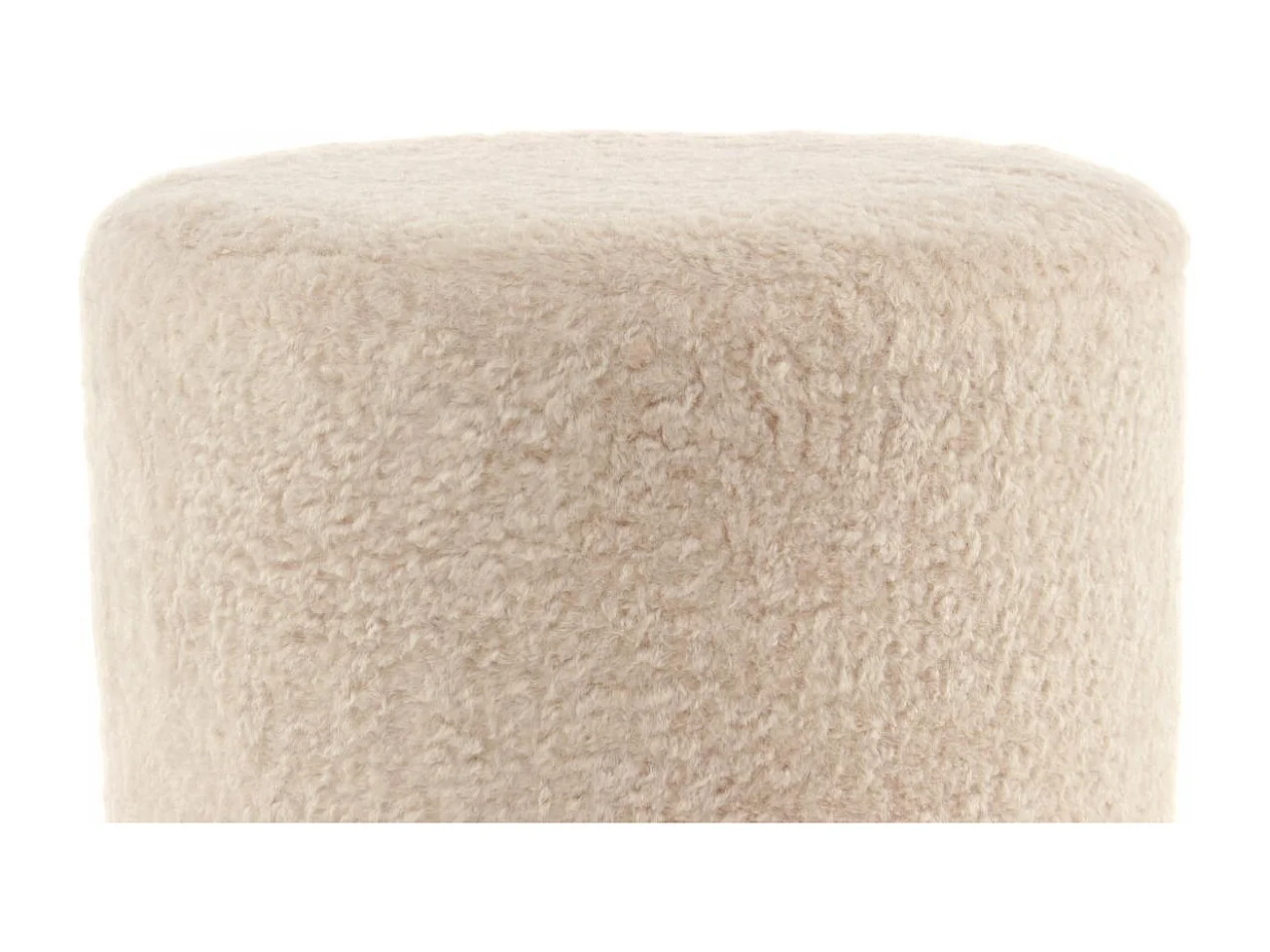 Tabouret semi artisanal ZARAM 35x35x35 ivoire et or