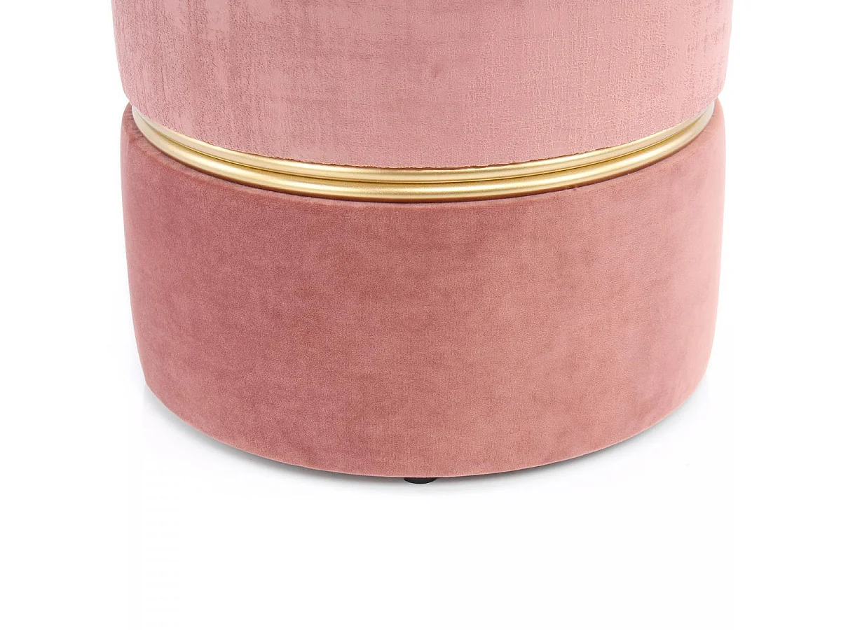 Tabouret semi artisanal ZAHA 40x40x40 vieux rose