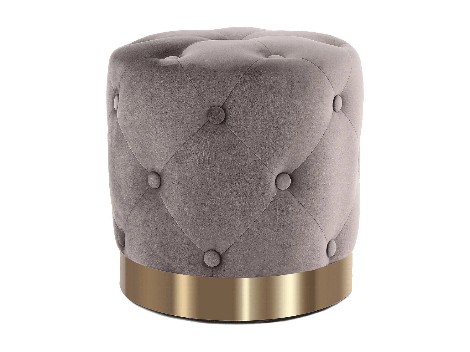 Tabouret semi artisanal ZAJE 40x40x40 taupe