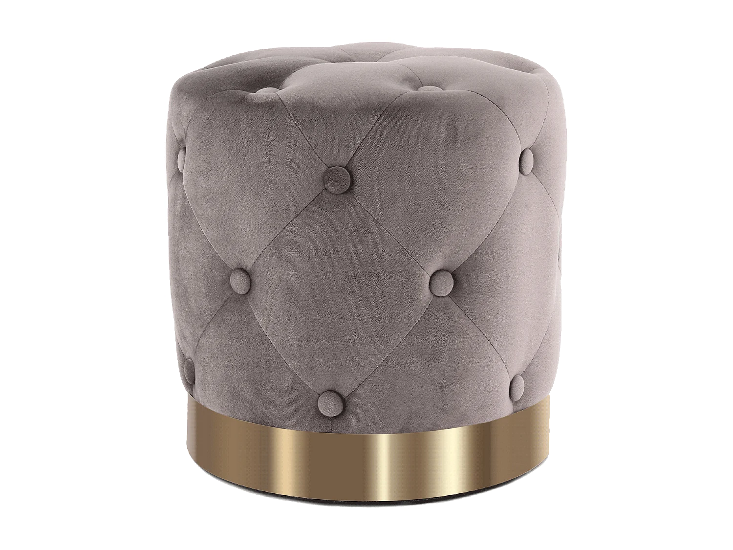 Tabouret semi artisanal ZAJE 40x40x40 taupe