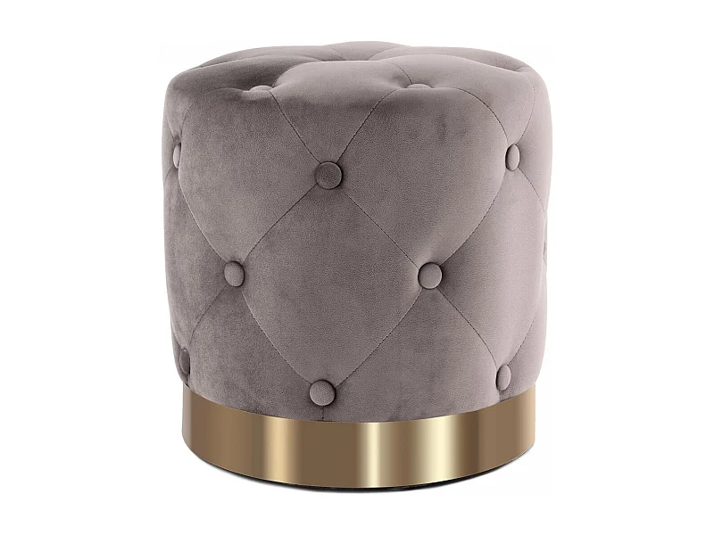 Tabouret semi artisanal ZAJE 40x40x40 taupe