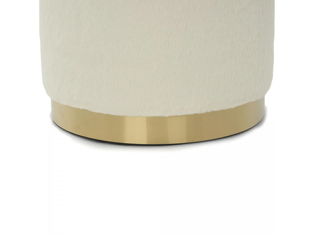 Tabouret semi artisanal ZAFE 36x36x44 beige