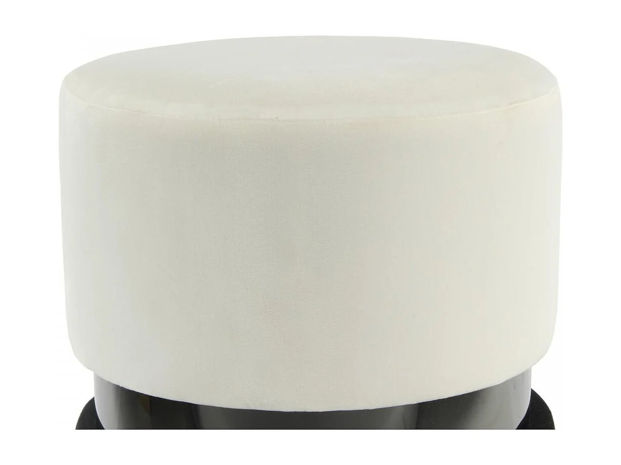 Tabouret semi artisanal ZASA 35x35x46 crème