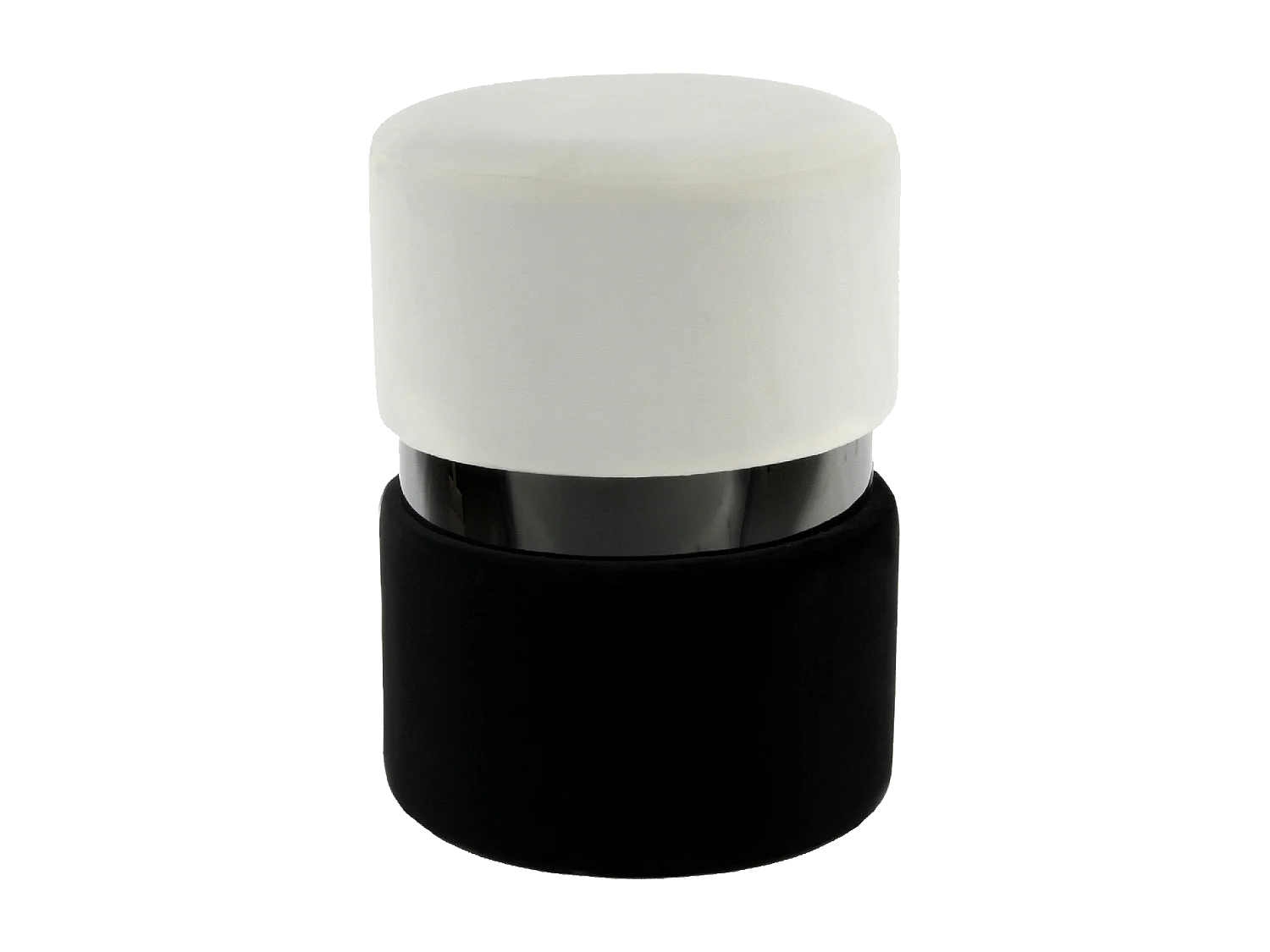 Tabouret semi artisanal ZASA 35x35x46 crème